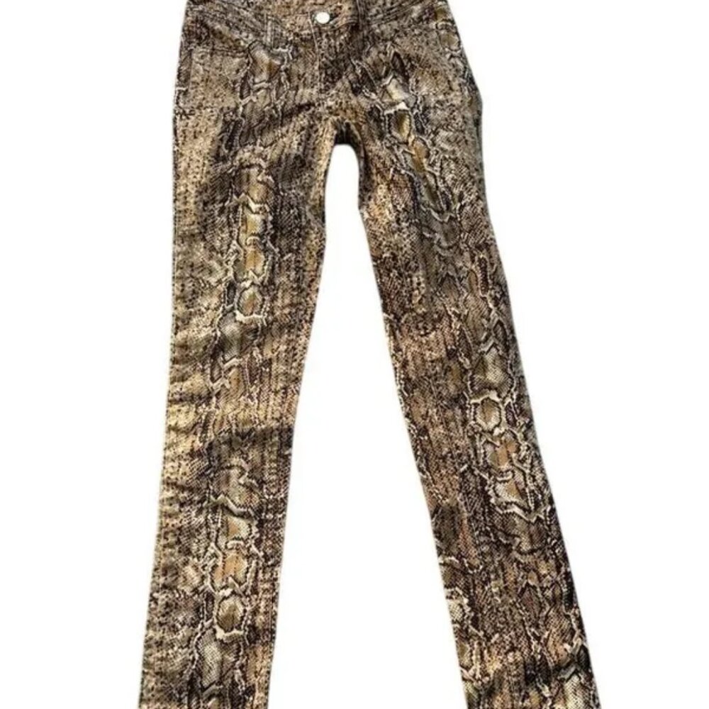 Tory Burch snake print skinny jeans size 26